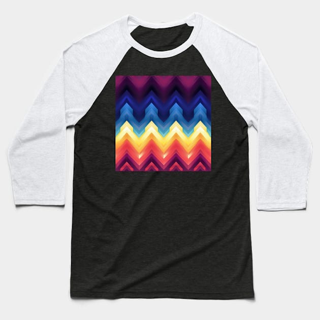 Pixel Art Repeating Pattern Baseball T-Shirt by Pixelyx